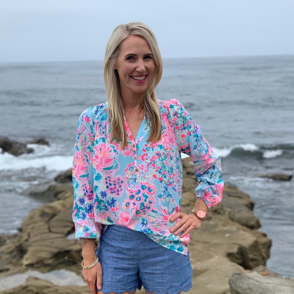 Lilly Pulitzer Silk Elsa Top Size S - Picture 1 of 3